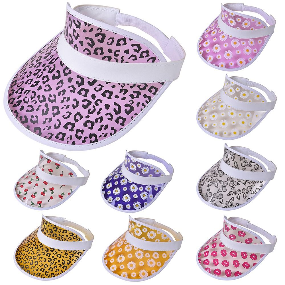 PVC Women Men Sports Accessories Summer Baseball Anti-UV Sunshade Visor Caps Bicycle Sun Hat