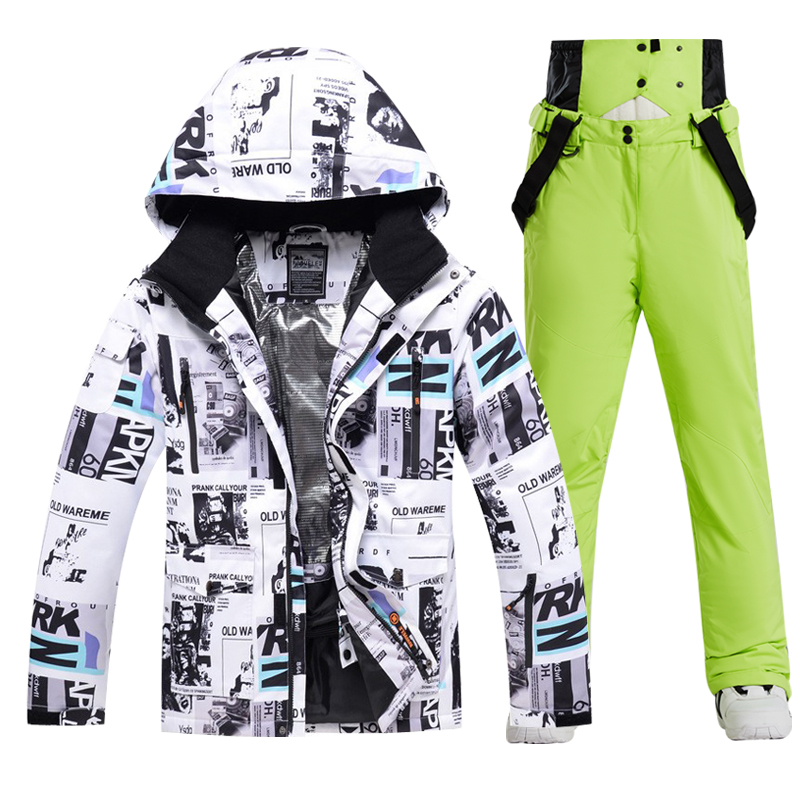 Ski Suit Men And Women Super Warm Thicken Waterproof Windproof Winter Snow Suits Skiing And Snowboarding Jackets + Pants Brands f2538