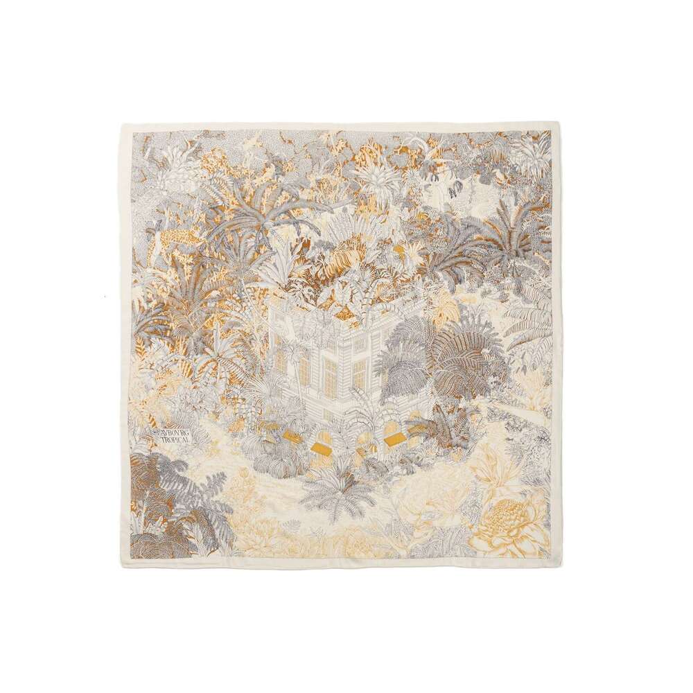 Trcal Rainforest Fubao Fashion Silk Cashmere Women's Winter High end Versatile Warm Wool Square Scarf Shawl