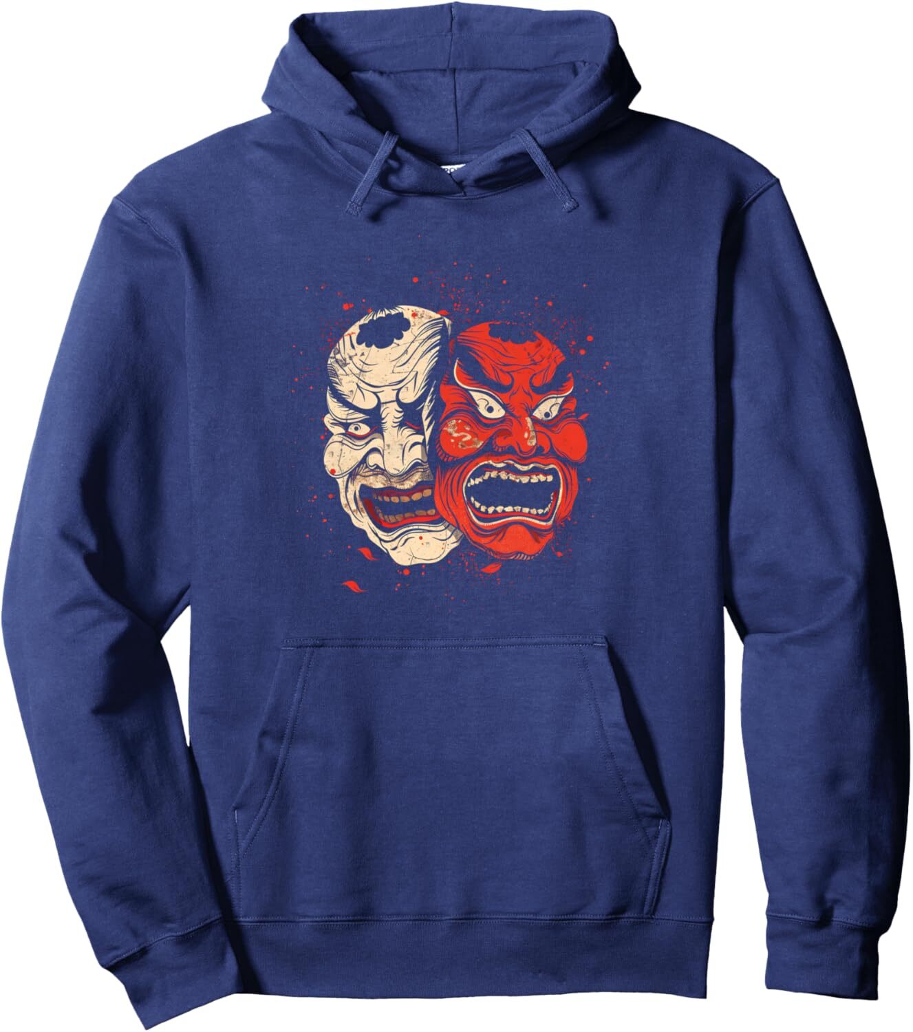 Hoodie for Mens Womens Japanese Kabuki Theater Drama Masks Japan Cool Japanophile Pullover Hoodie Graphic Hoodies sweatshirt