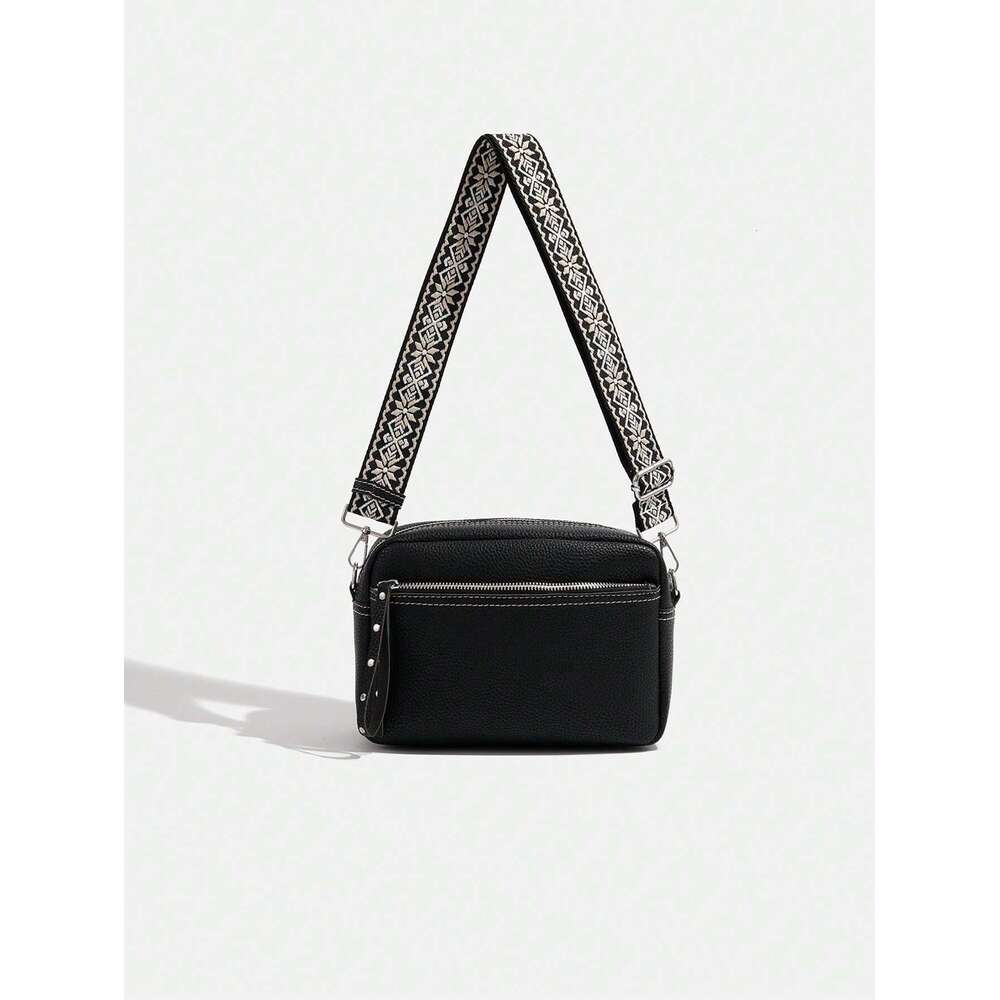 Europe and the United States new small square all shoulder crossbody bag women's leather purse