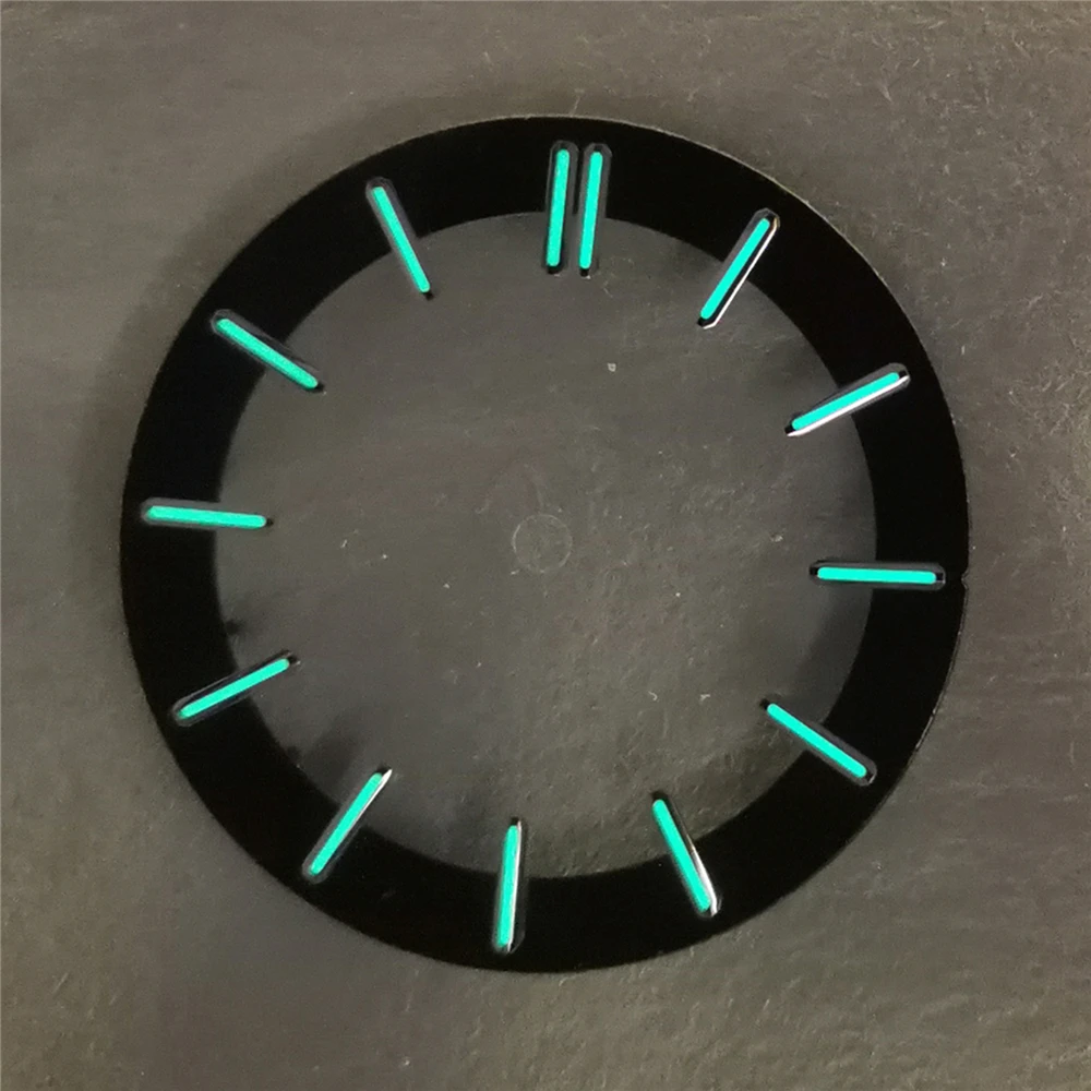 Green Luminous Dial 31.8mm Watch Dial for NH70 Movement Modified Watch Face Replacement Parts Accessories