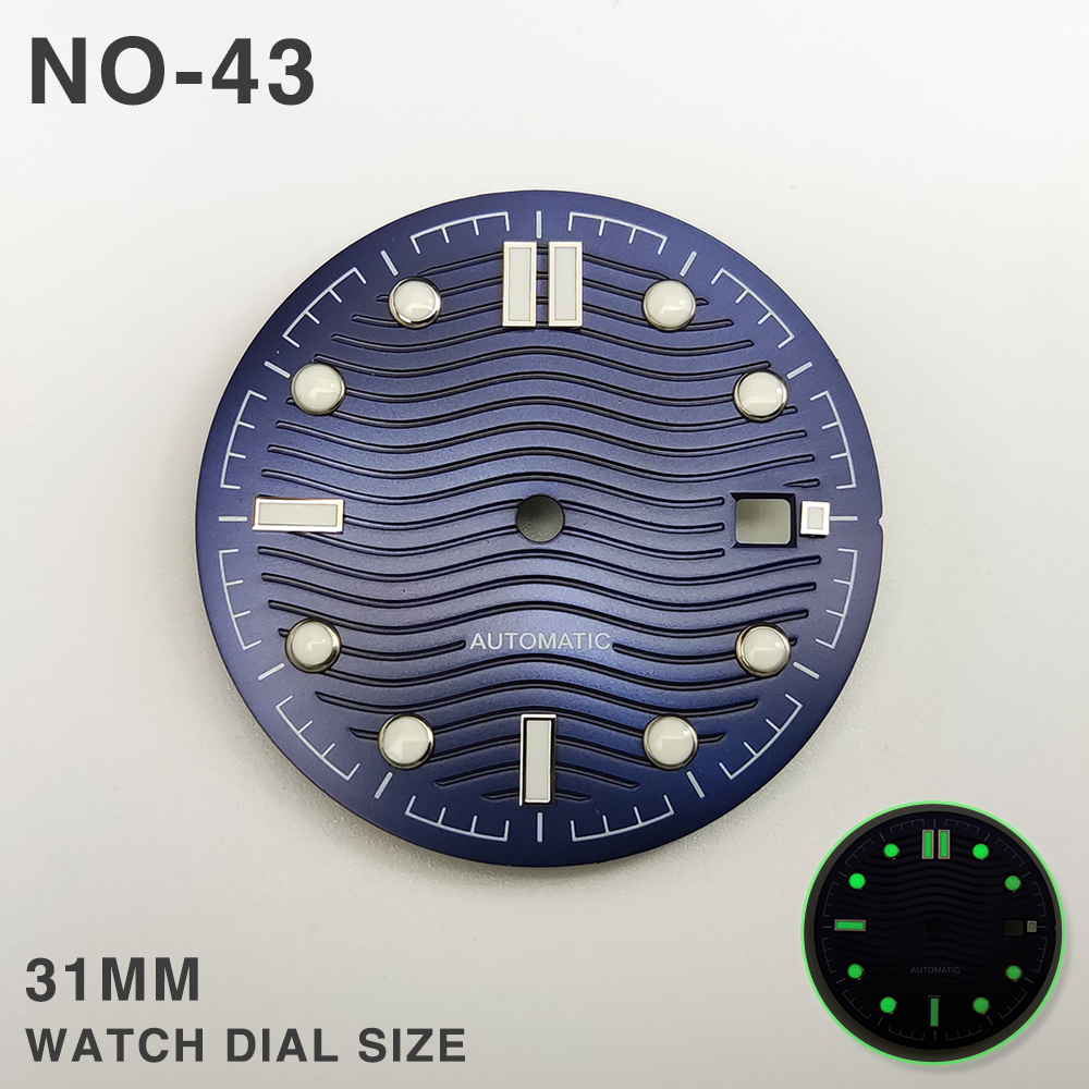 31mm Watch Dial For Seamaster 300 For 2813 8215 821A 2836 Movement Watch Face Accessories Watchmaker Watch Repair Accessory Tool