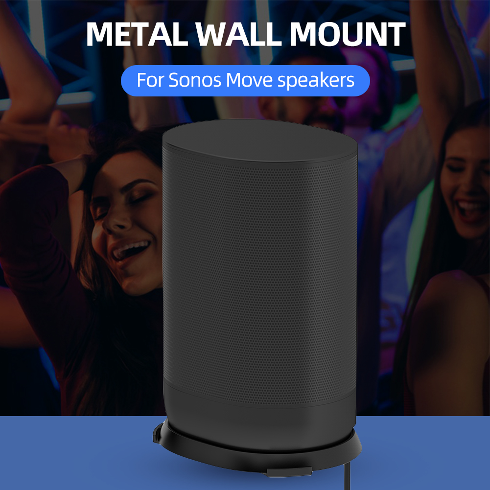Desktop Speaker Stand Wall-mounted Speaker Mounting Bracket Space Saving Wall Stand Holder Shelf Compatible with SONOS Move