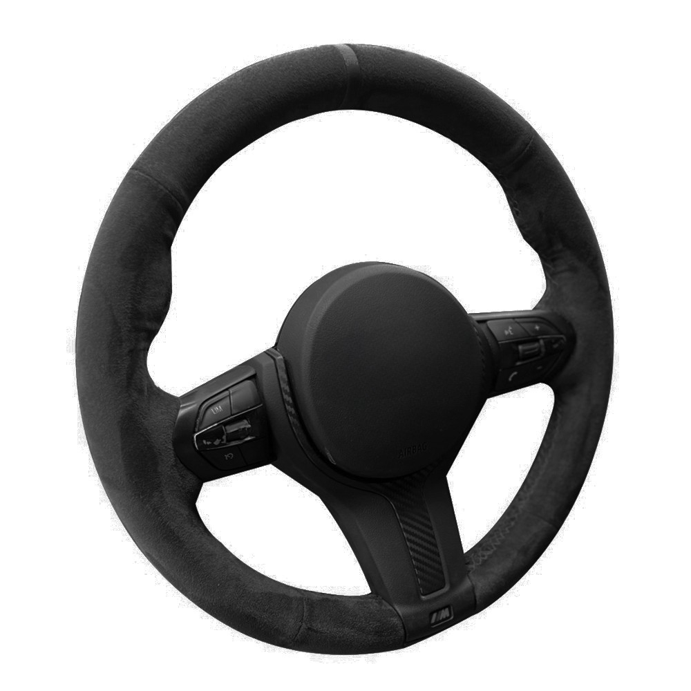 Braid Car Steering Wheel Cover Wrap Anti-Slip Suede For F87 M2 F80 M3 F85 X5 M F86 F33 F82 M4 M5 F12 F13 M6 X6 M F30M Sport b5f2a 5 7192f