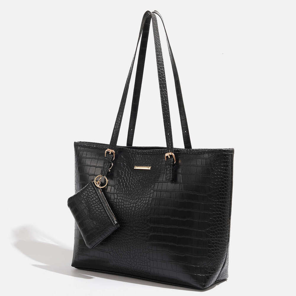 2024 Europe and the United States new two-piece women's handbag shoulder crocodile pattern simple fashion bag