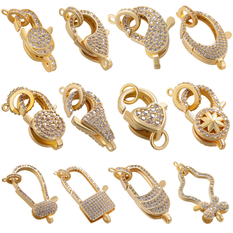 Juya Handmade Creative Enamel Circle Charms Connectoor Hook Clasps Accessories For DIY Neewlework Beads Pendant Jewelry Making