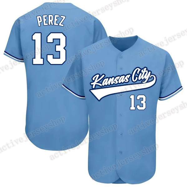 custom 7 Bobby Witt Jr. Baseball Jerseys 16 Bo Jackson 5 George Brett 13 Salvador Perez 17 Nelson Velazquez 9 Vinnie Pasquantino Freddy for fan
