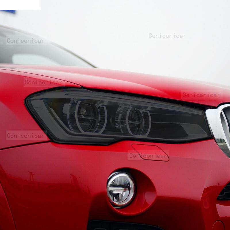 For X4 F26 2014-2018 Car Exterior Headlight Anti-scratch Front Lamp Tint TPU Protective Film Repair Accessories Sticker