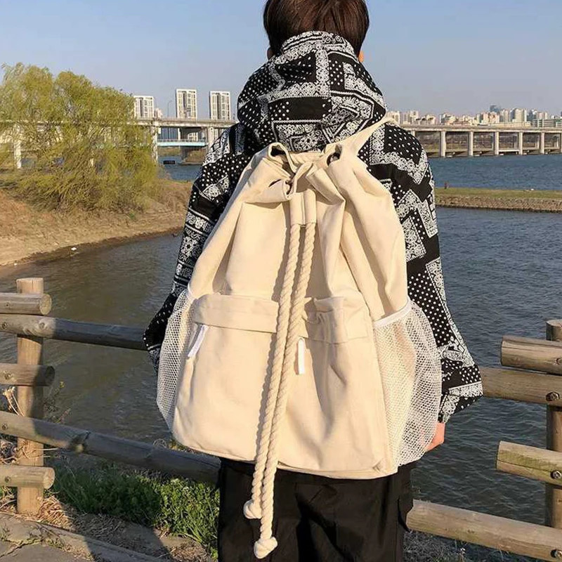 Womens Backpack Trend Techwear Harajuku Nylon Aesthetic Gothic School Backpack Womens Rucksack Korean Mochila 241111