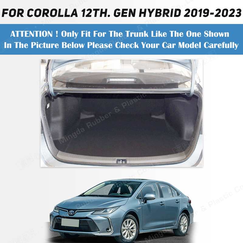 Full Coverage Trunk Mat For Toyota Corolla Hybrid 12th. Gen 2019-2023 22 21 20 Car Boot Cover Pad Interior Protector Accessories 4b239