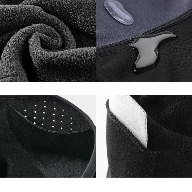 ROCKBROS Winter Cycling Mask Fleece Thermal Keep Warm Windproof Face Balaclava Ski Fishing Skiing Hat Headwear 240401