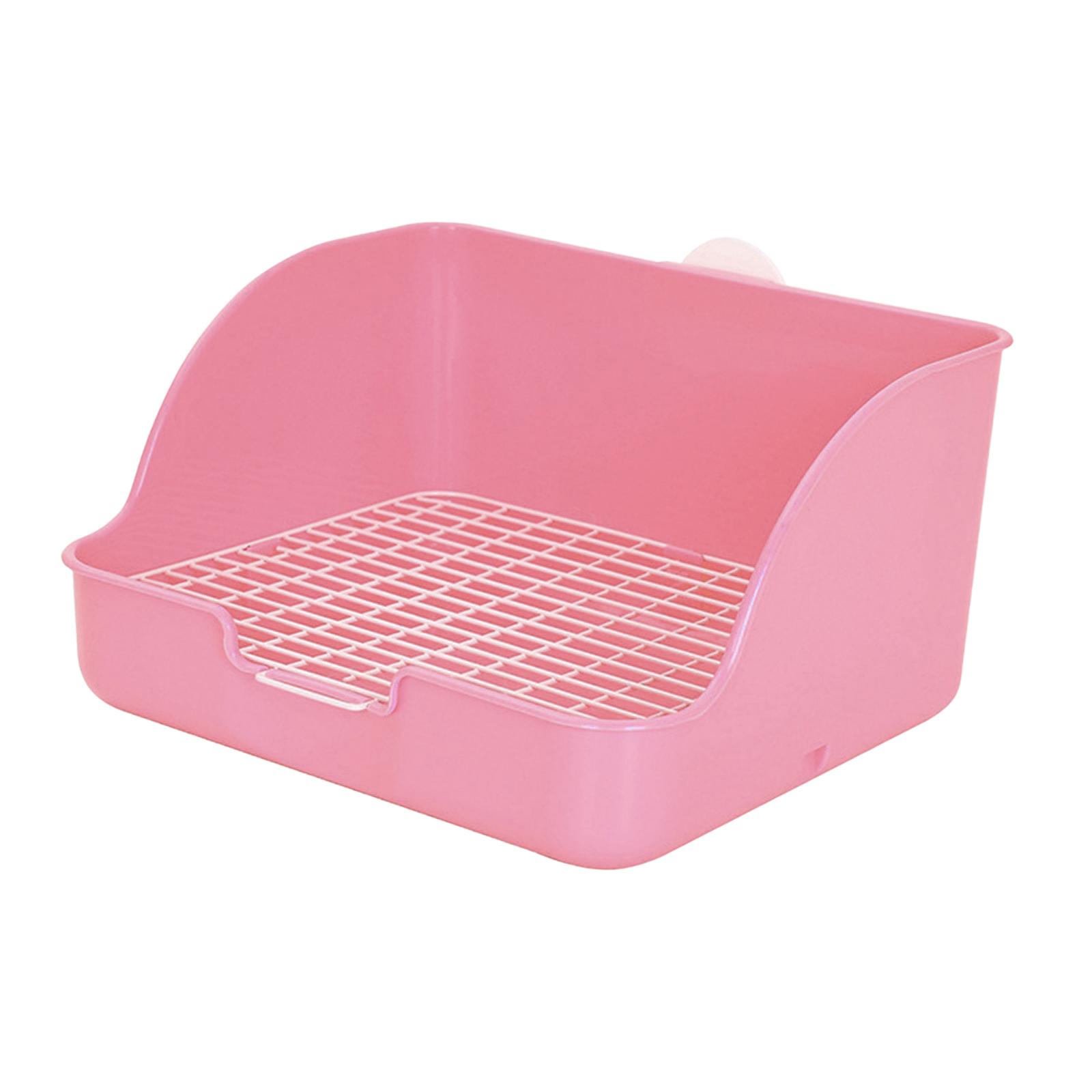 Rabbit Litter Box Rectangular Pet Toilet Pet Pan Potty Small Animal Litter Pee Pan Tray Toilet Easy Operation Bigger Pet