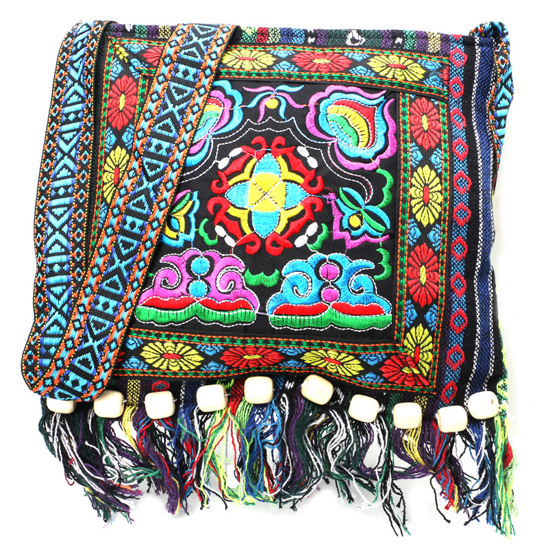 Chinese Embroidery Hill Tribe for Tote Messenger Bag