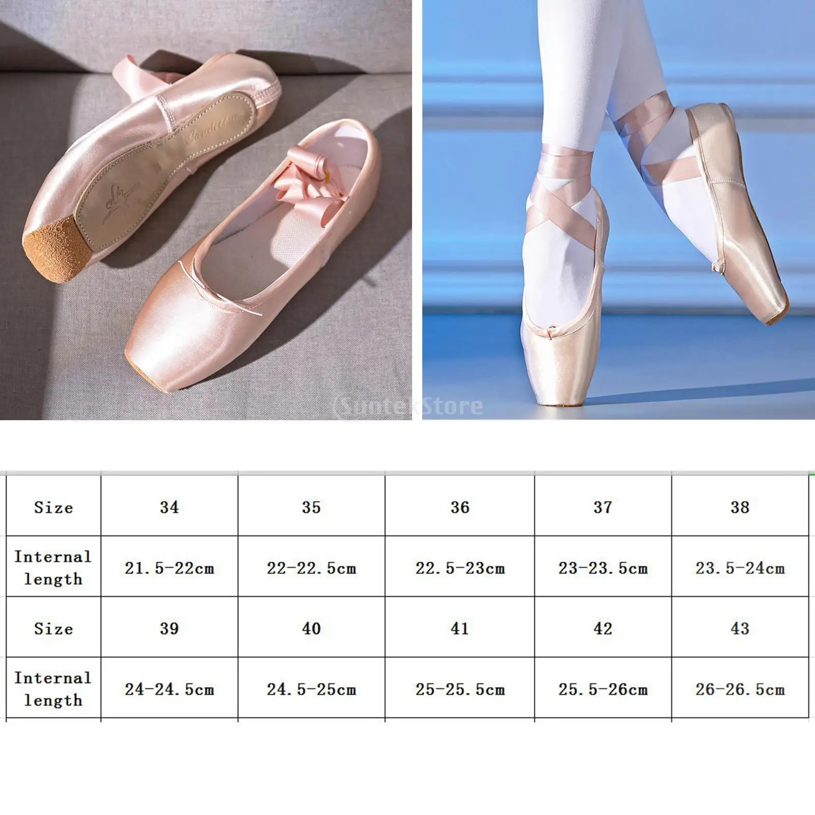 Girl ballet shoes Pointe professional ballet dancer practicing soft satin strap canvas ballet shoes 241111