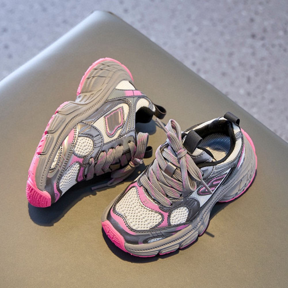 kids running shoes toddler sneakers designer brand children black siery Pink trainer street outdoor Youth baby shoe size 26-37