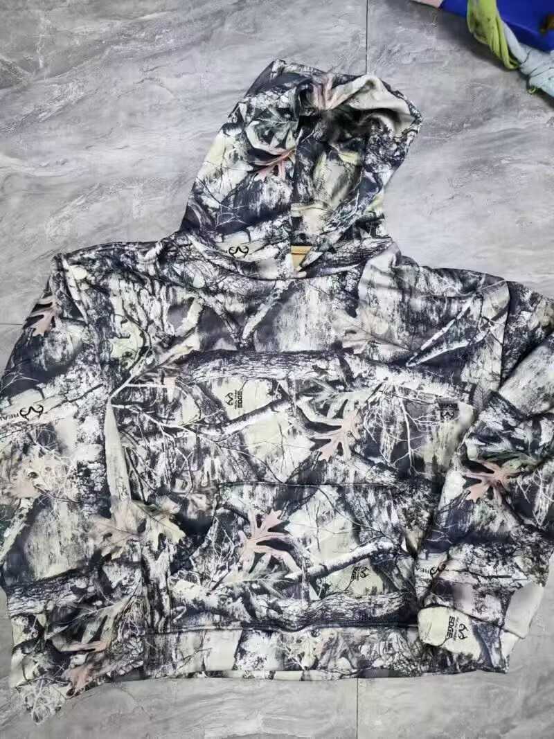 Y2k Zip Up Hoodie New Women Retro Oversized Camouflage Zipper Sweatshirt American Street Hip Hop Streetwear Unisex Camo Hoodie CL240812