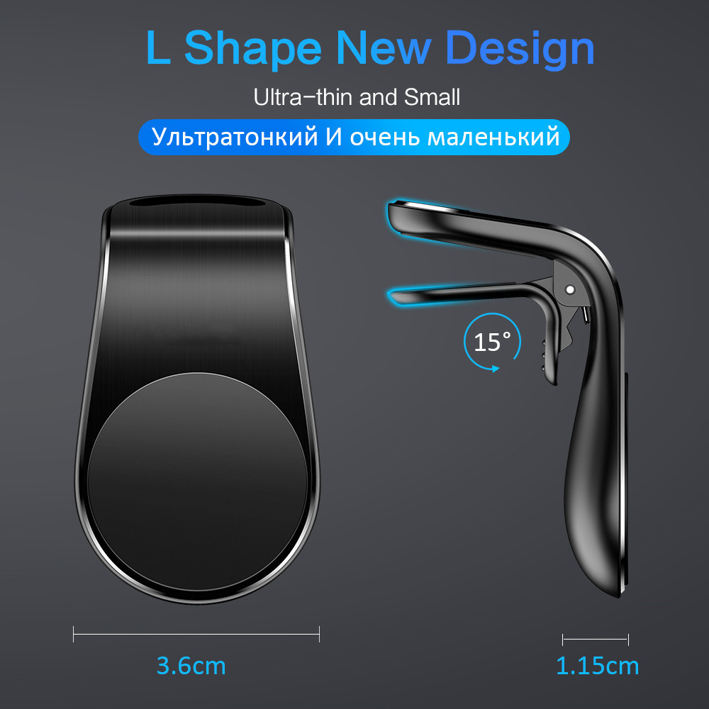 Stand Clip for Mount Magnetic Phone Holder Suit to All Model Cellphone iphone L-Type Phone Holder for XC40 Car Accessories