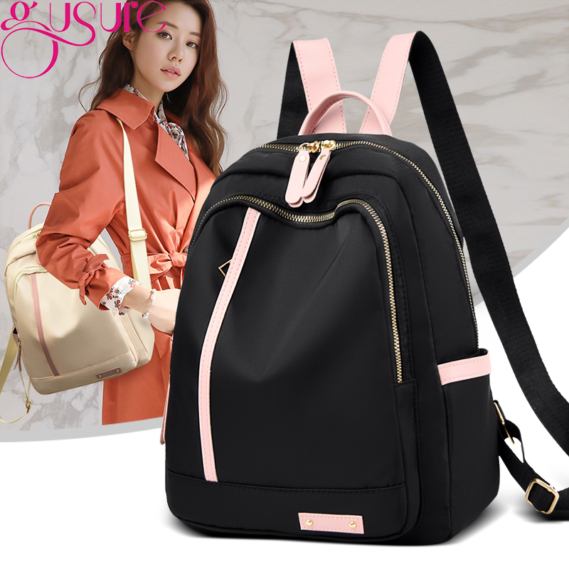 Gusure High Quality Oxford Women Backpack Casual School Shoulder Bags Waterproof Female Sports Knapsack Teenage Girls Travel Bag 2fcc9