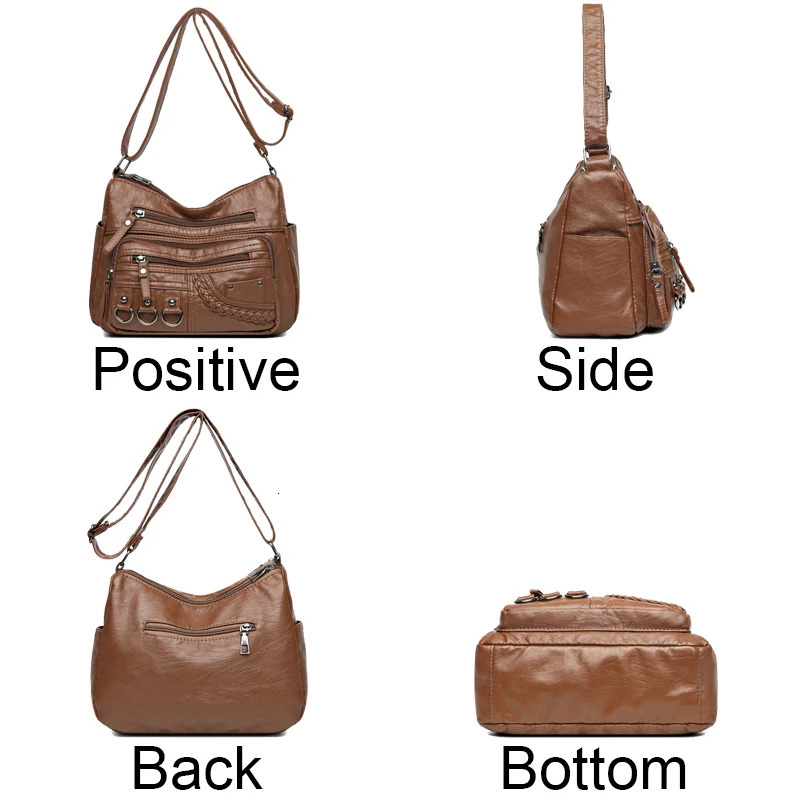 Ladies Soft Leather Bags High Quality Purses And Handbags ner Crossbody Shoulder Bag For Women Sac A Main 241111