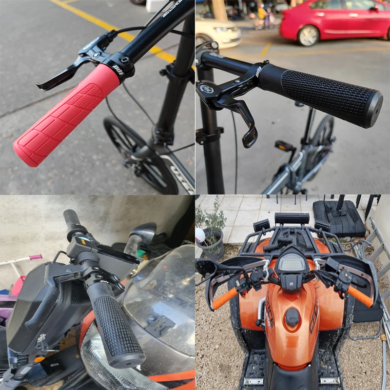 1 Pair ODI Mountain Bike Handlebar Grip Soft Rubber MTB Grips Anti-skid Comfortable Lockable Bicycle Grips Ultralight Bike Parts
