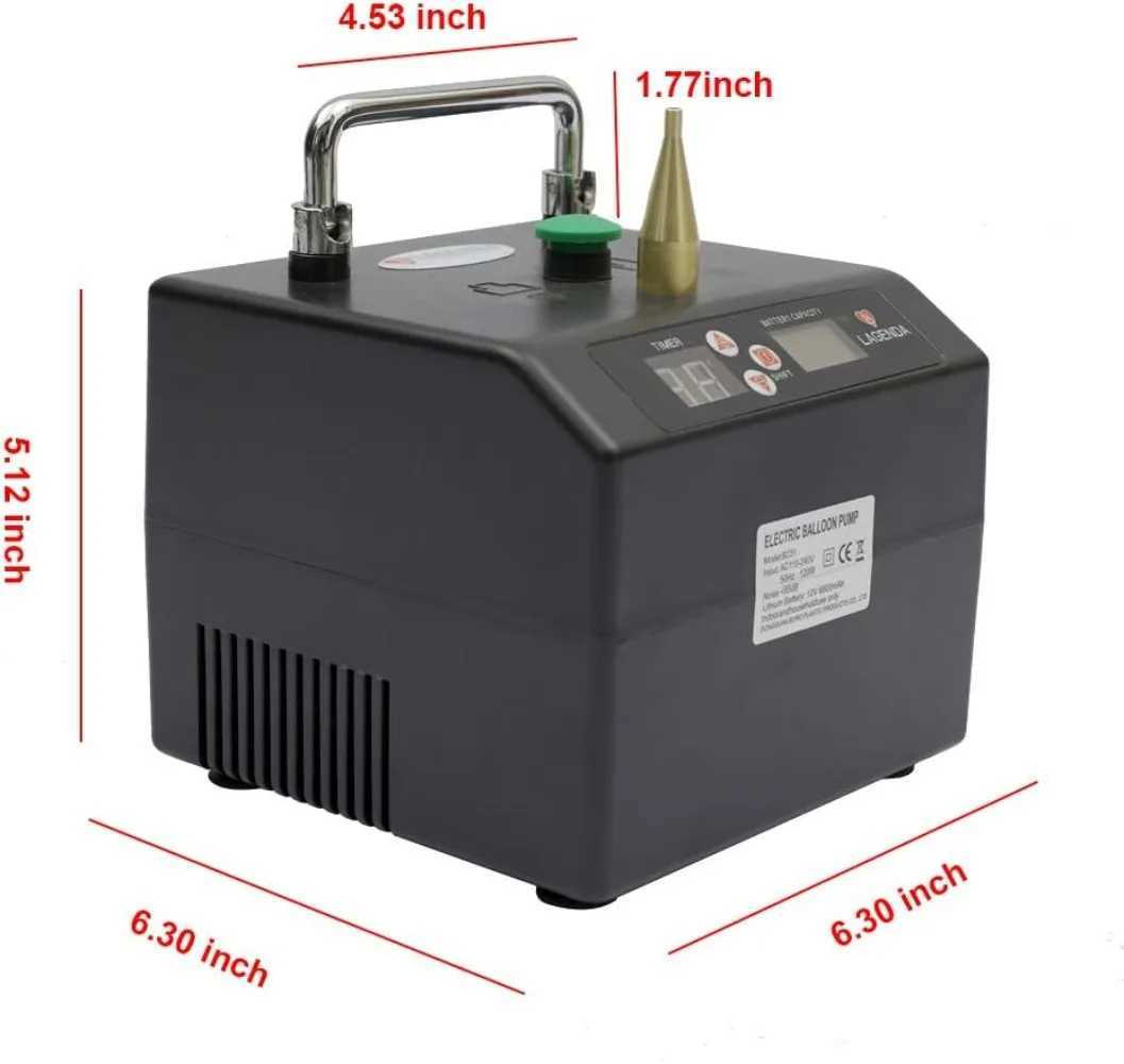 Breastpumps Tripods Electric Air Balloon Pump Portable Professional Automatic Modeling Balloon Inflator Electric Balloon Blower Pump Air Blower 240412