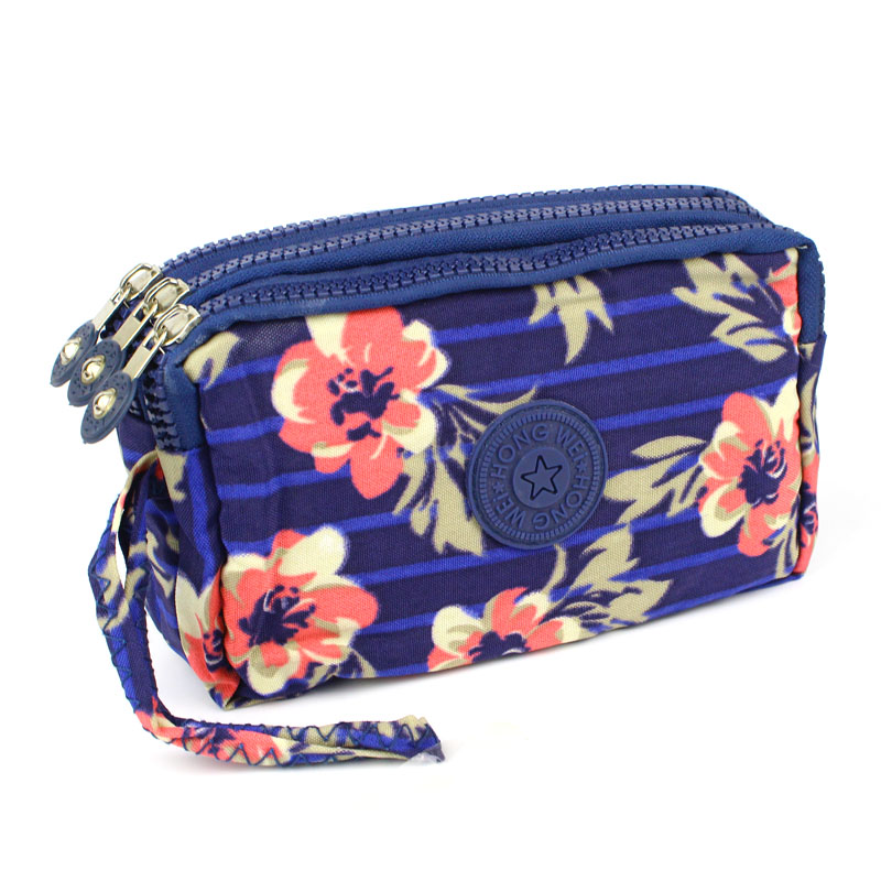 Women Zipper Wallet Canvas Fabric Lady Purses Moneybags Coin Purse Clutch Wristlet Handbag Girls Wallet Burse Billfold