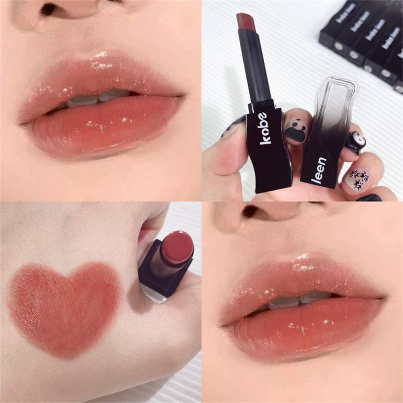 1/2/3PCS Solid Lip Honey Lipstick Moisturizing Lips Makeup Cosmetics Red Lip Tint Black Feather Lipstick Lightweight Texture