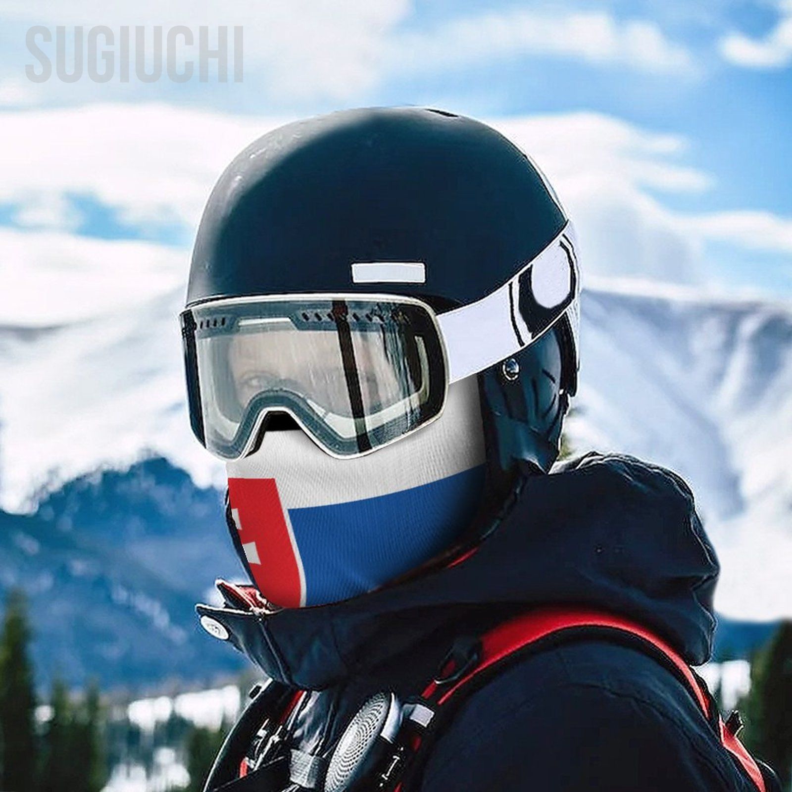 Slovakia Flag Outdoor Cool Sunscreen Motorcycle Face Moto Biker Wind Cap Mask Stopper Windproof Bicycle Cycling Headgear