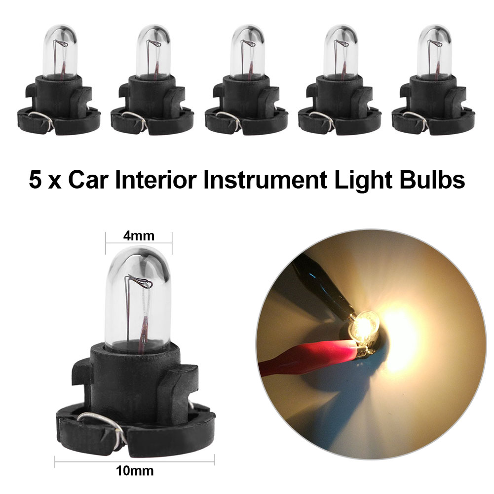 30-5pcs 12V T4 LED Car Light Automobiles Dashboard Light Bulbs Auto Interior Indicator Lamp for Mazda Mitsubishi Toyota