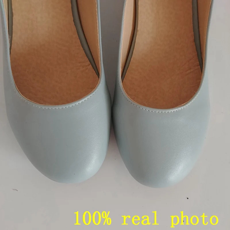 REAVE CAT Buckle Sapatos Femininos Big size 34~43 Spring Summer Women Shoes Sandals 3.5cm Mid Heels Blue Beige QL4861 241112