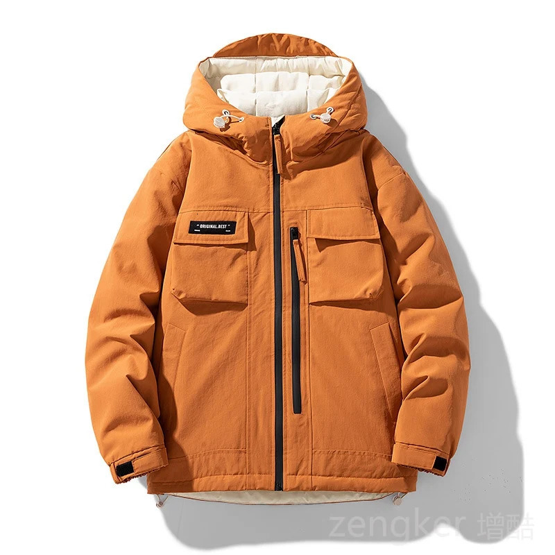 Winter large size mens down jacket men loose Waterproof Jacket plus size trend warm white duck down jacket mens tops 9XL 8xl 241111