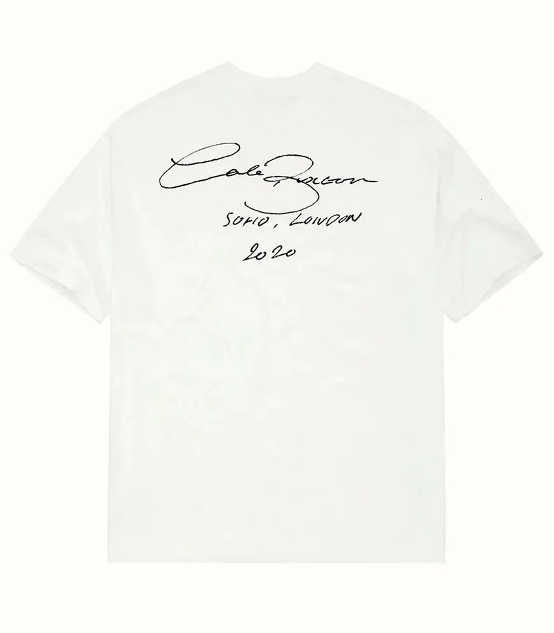 Summer Navy Blue Cole Buxton T Shirt Men Women Heavy Fabric Quality Loose Tee Classic Slogan Print CB Short Sleeve 240412 - view 3