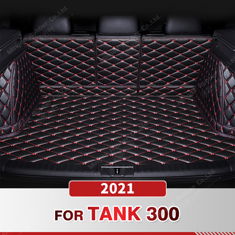 Auto Full Coverage Trunk Mat For Tank 300 2021 Anti-Dirty Leather Car Boot Cover Pad Cargo Liner Interior Protector Accessories c7409