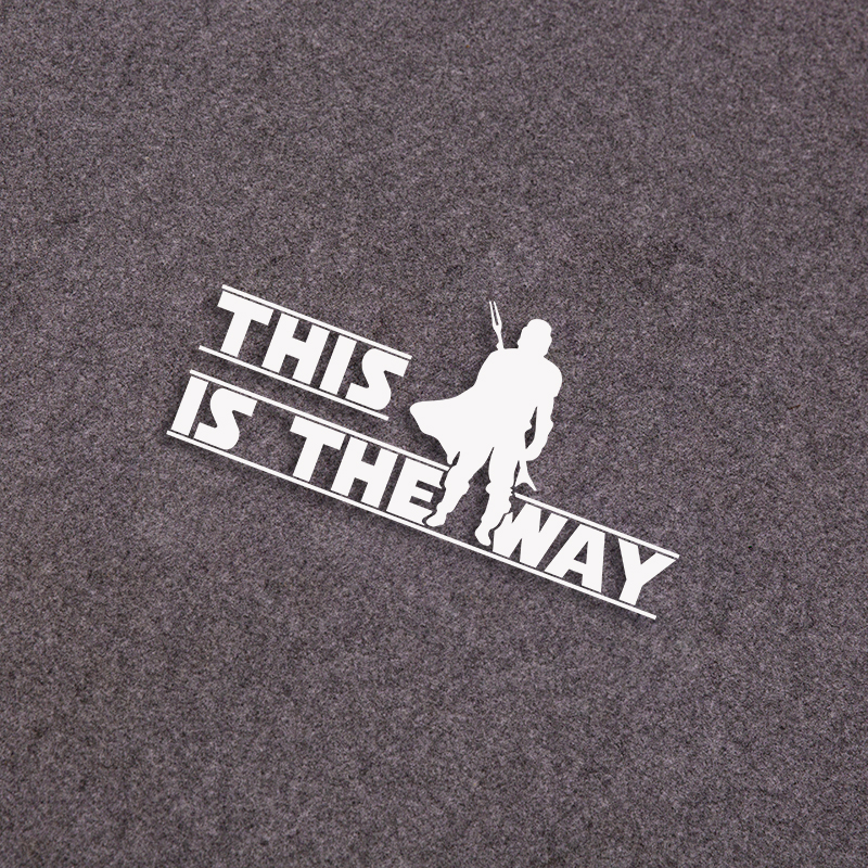This is the way Stickers Vinyl Waterproof Rear Windshield Car Personality Auto Body Styling Decor Window Sticker