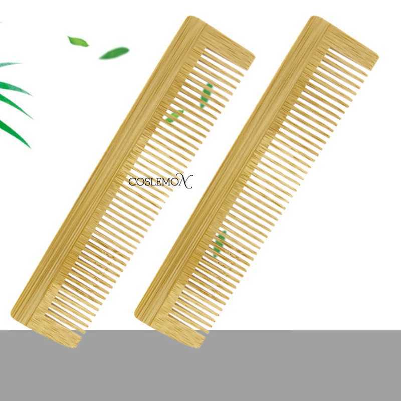 Wooden bamboo comb massage hair natural anti-static tangling hair cutting brush salon hair care styling tool W241112