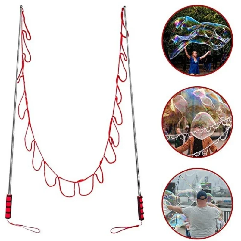 Double Pole Bubble Rope for Bubble Show Performance and Party DIY Decorations