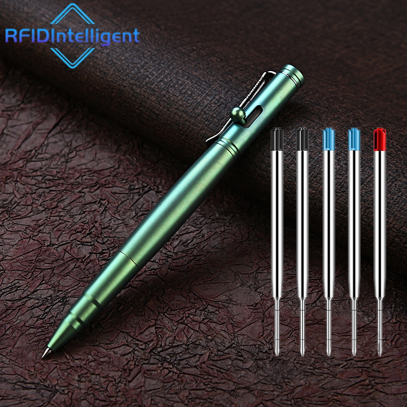 Portable Titanium Alloy Ballpoint Pen Writing Pen Self Defense Personal Security Equipment for Outdoor Traveling Office Gift