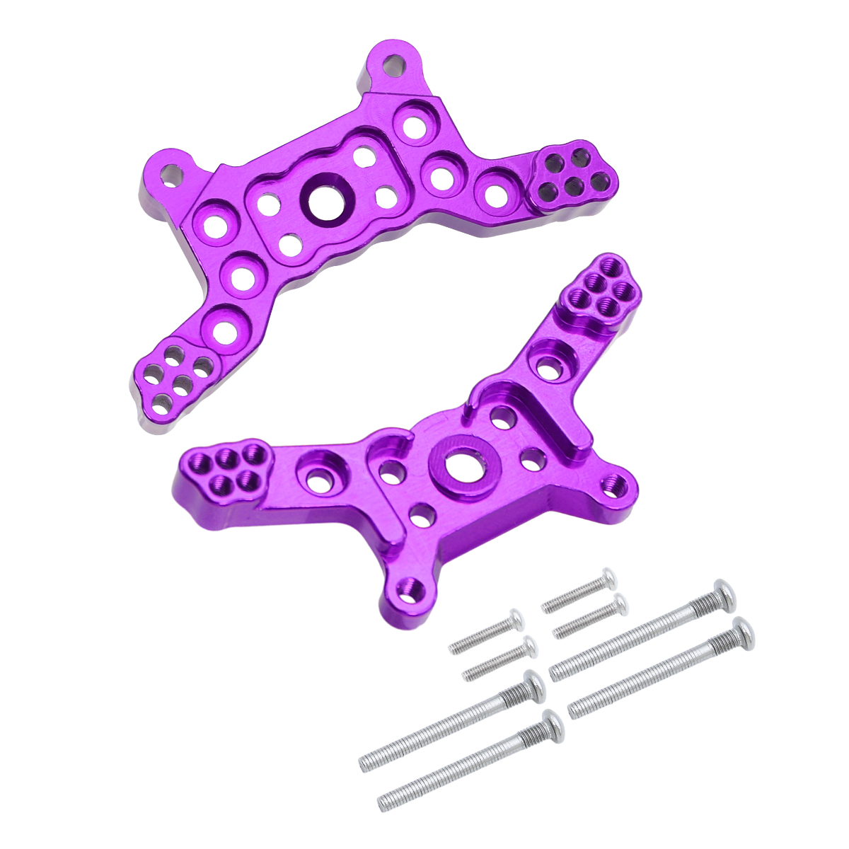 2Pcs 1/14 Mjx Hyper Go 14209 14210 Aluminum Front Rear Tower Shock Bracket Mount Remote Control Car Upgrade Parts