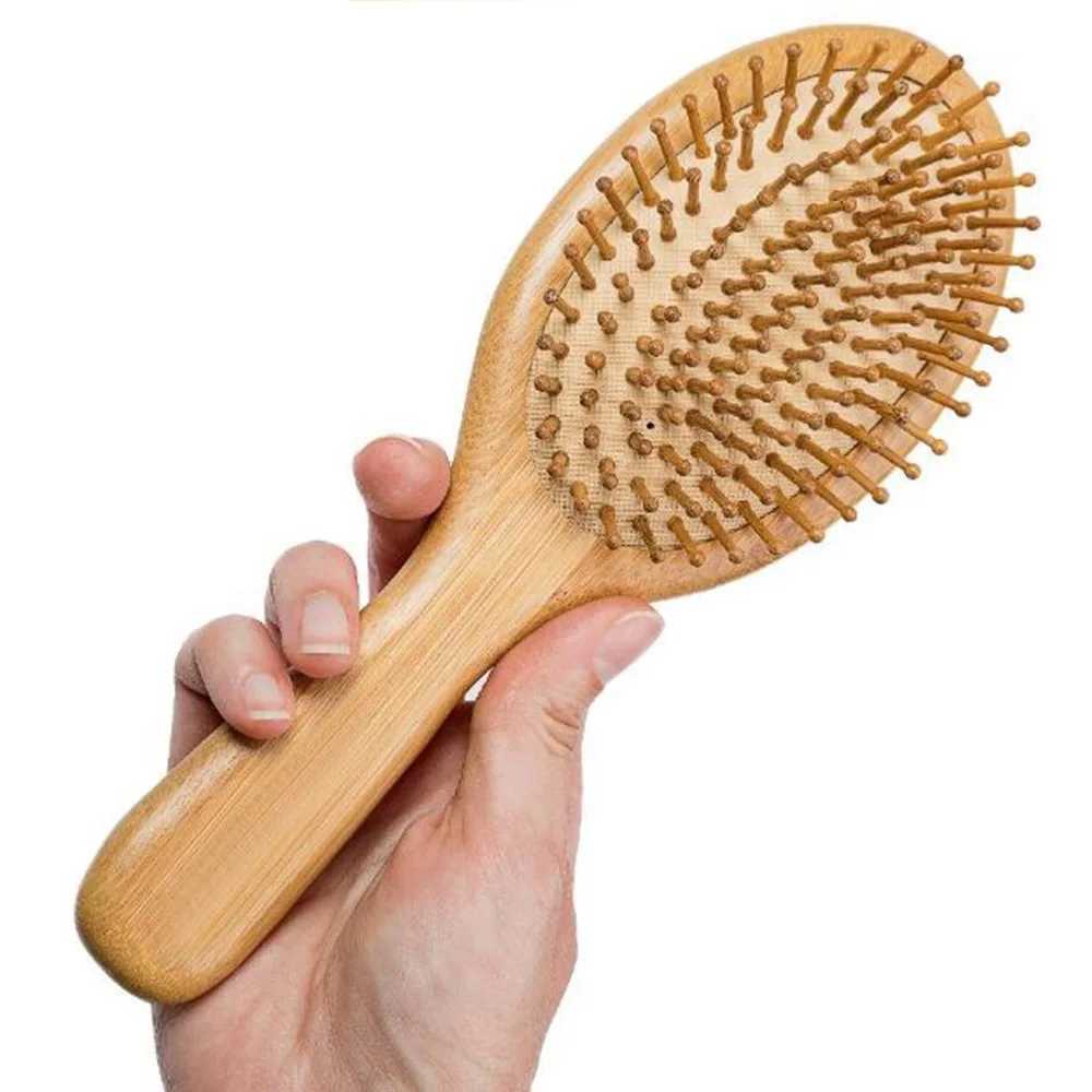 Pcs high-quality massage wooden comb bamboo hair ventilation brush hair care beauty spa massage wholesale hair care comb W241112