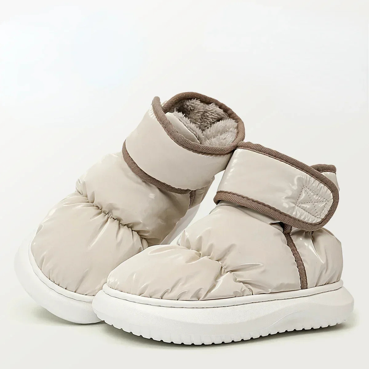 Winter Warm Thicken Plush Waterproof Snow Boots Women Non Slip Thick Bottom Cotton Padded Ankle Boots Outdoor Woman Shoes 2024 241112