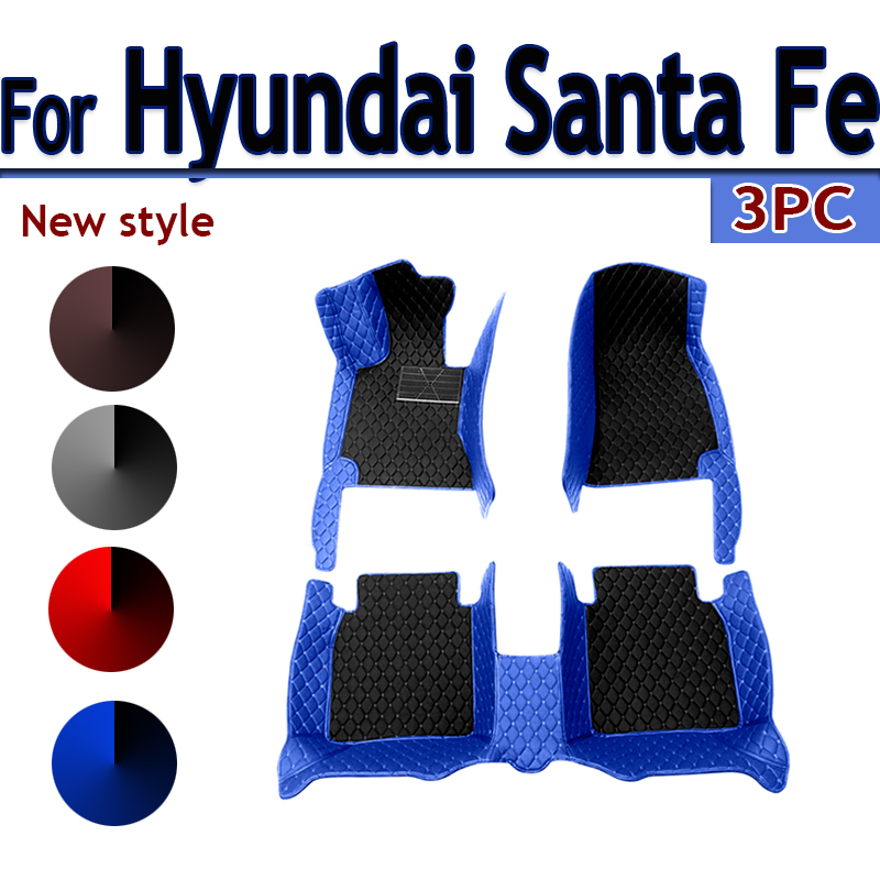 Car floor mats for Hyundai Santa Fe (FIVE SEAT) 2010 2011 2012 Custom auto foot Pads automobile carpet cover