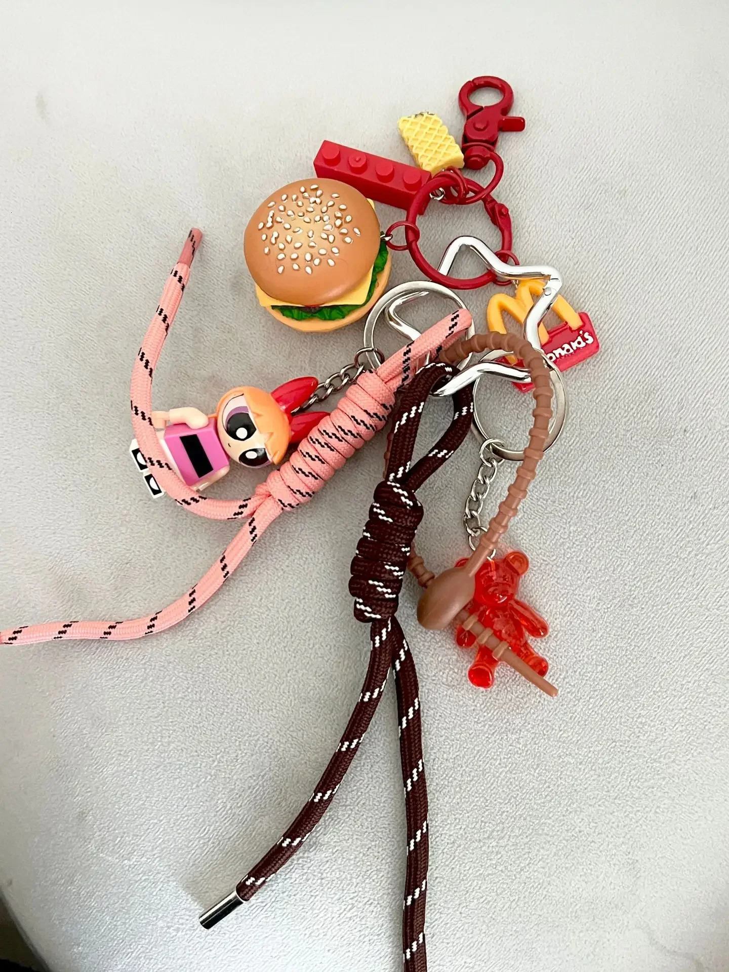 Dachshund Keychain Leather Bag Strap n Ins Personalized Car Pendant Miu Purse Sac A Main Femme Handbag 241112