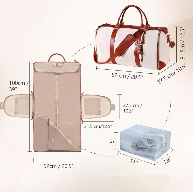 75L Large Capacity PU Foldable Travel Bag Lightweight Traveg Duffel for Women Men Tote New Carry On Lage 240809