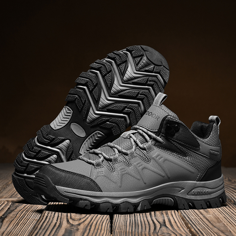 Men's Hiking Shoes Outdoor Spring and Autumn Oversized Hiking Shoes High Top Travel Shoes Anti Slip Running City Sports Shoes,