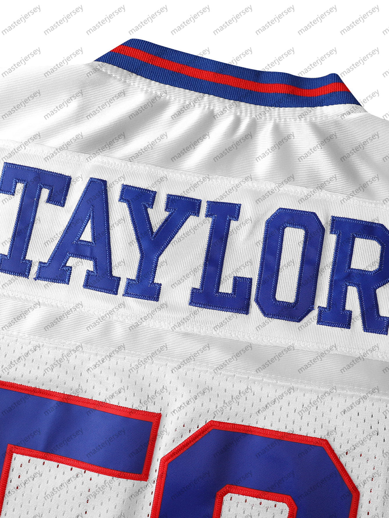 #56 TAYLOR Comfy V-Neck Football Jerseys Men Mesh Embroidery For Training And Competition Breathable Moisture-Wicking Short Sleeve Top for Active Jers