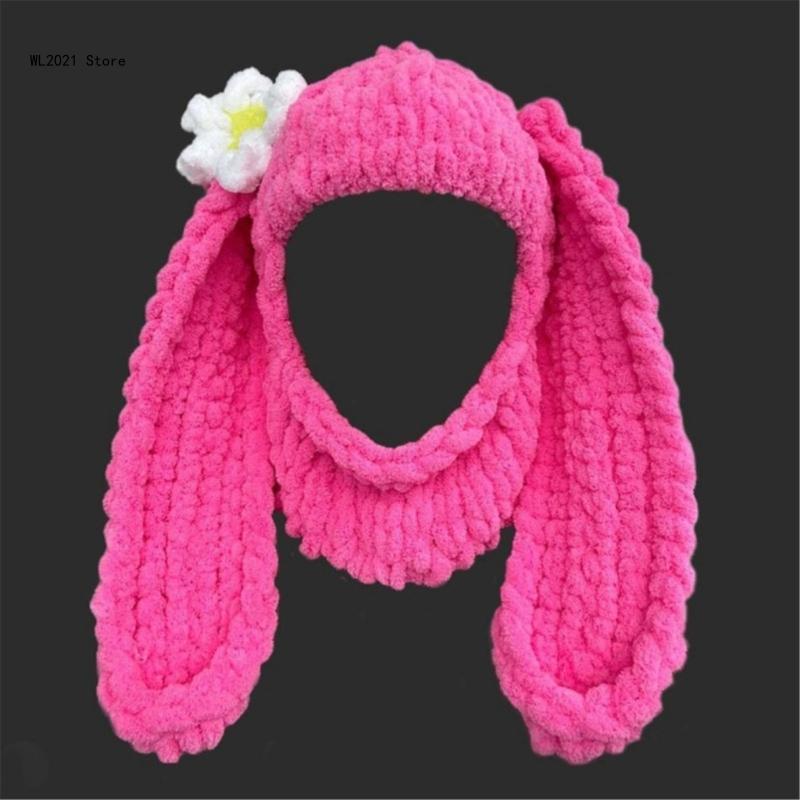 Winter for Girl Handwoven Balaclava Novelty Party Adult Knit Full Face Mask Hat Sport Accessories