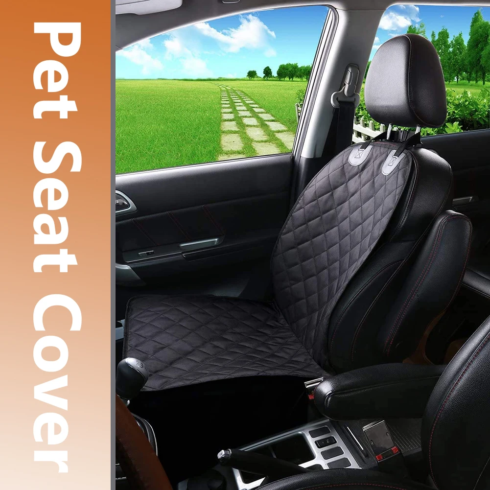 Dog Car Front Seat Cover Waterproof Non-Slip Car Rear Back Seat Mat Pet Cat Dog Carrier Mat Seat Cover Car Travel Accessories