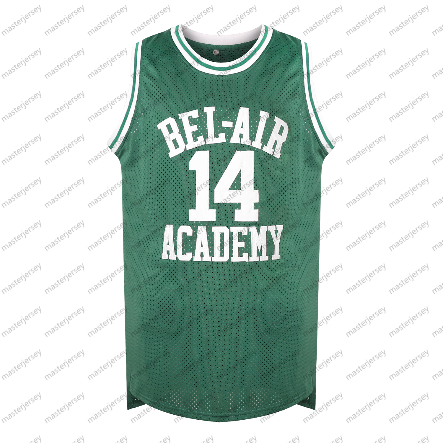 #14 SMITH Men's Basketball Jersey Sweatshirt - Embroidered Movie Mesh Letters & Numbers, Crew Neck Sleeveless Training Vest, Loose Fit Athletic T