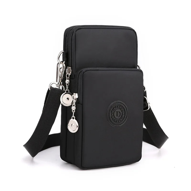 Women Mobile Phone Bag Nylon Cell Coin Purse Strap Shoulder Small Crossbody Bags for Wallet Travel 241111